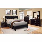 VELEN black 4 Pc. Set (QUEEN BED + 1NS + DRESSER + MIRROR)